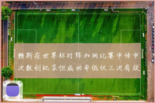赖斯在世界杯对阵加纳比赛中传中次数创纪录但成功率低仅三次有效